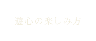 遊心の楽しみ方